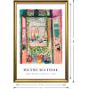 imageWieco Art Framed Wall Art View of Collioure 1905 by Henri Mattise Abstract Colorful Art Matisse Posters Canvas Prints for Wall and Home Office Decorations Bronze Gold FramePink1