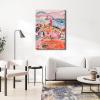 imageWieco Art Framed Wall Art View of Collioure 1905 by Henri Mattise Abstract Colorful Art Matisse Posters Canvas Prints for Wall and Home Office Decorations Bronze Gold FramePink3