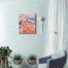 imageWieco Art Framed Wall Art View of Collioure 1905 by Henri Mattise Abstract Colorful Art Matisse Posters Canvas Prints for Wall and Home Office Decorations Bronze Gold FramePink3