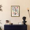 imageWieco Art Framed Wall Art View of Collioure 1905 by Henri Mattise Abstract Colorful Art Matisse Posters Canvas Prints for Wall and Home Office Decorations Bronze Gold FramePink2
