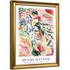 imageWieco Art Framed Wall Art View of Collioure 1905 by Henri Mattise Abstract Colorful Art Matisse Posters Canvas Prints for Wall and Home Office Decorations Bronze Gold FramePink2