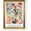 imageWieco Art Framed Wall Art View of Collioure 1905 by Henri Mattise Abstract Colorful Art Matisse Posters Canvas Prints for Wall and Home Office Decorations Bronze Gold FramePink2