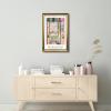 imageWieco Art Framed Wall Art View of Collioure 1905 by Henri Mattise Abstract Colorful Art Matisse Posters Canvas Prints for Wall and Home Office Decorations Bronze Gold FramePink1