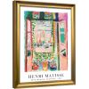 imageWieco Art Framed Wall Art View of Collioure 1905 by Henri Mattise Abstract Colorful Art Matisse Posters Canvas Prints for Wall and Home Office Decorations Bronze Gold FramePink1