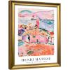 imageWieco Art Framed Wall Art View of Collioure 1905 by Henri Mattise Abstract Colorful Art Matisse Posters Canvas Prints for Wall and Home Office Decorations Bronze Gold FramePink3