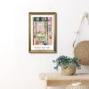 imageWieco Art Framed Wall Art View of Collioure 1905 by Henri Mattise Abstract Colorful Art Matisse Posters Canvas Prints for Wall and Home Office Decorations Bronze Gold FramePink1