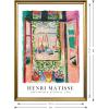 imageWieco Art Framed Wall Art View of Collioure 1905 by Henri Mattise Abstract Colorful Art Matisse Posters Canvas Prints for Wall and Home Office Decorations Bronze Gold FramePink1