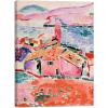 imageWieco Art Framed Wall Art View of Collioure 1905 by Henri Mattise Abstract Colorful Art Matisse Posters Canvas Prints for Wall and Home Office Decorations Bronze Gold FramePink3