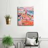 imageWieco Art Framed Wall Art View of Collioure 1905 by Henri Mattise Abstract Colorful Art Matisse Posters Canvas Prints for Wall and Home Office Decorations Bronze Gold FramePink3