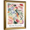 imageWieco Art Framed Wall Art View of Collioure 1905 by Henri Mattise Abstract Colorful Art Matisse Posters Canvas Prints for Wall and Home Office Decorations Bronze Gold FramePink2