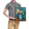 imageWieco Art Glass with Carnations Canvas Prints Wall Art of Van Gogh Famous Floral Oil Paintings Reproduction Classic Flowers Pictures Artwork on for Home Office Decorations Wall DecorLilac