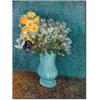 imageWieco Art Glass with Carnations Canvas Prints Wall Art of Van Gogh Famous Floral Oil Paintings Reproduction Classic Flowers Pictures Artwork on for Home Office Decorations Wall DecorLilac