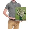 imageWieco Art Glass with Carnations Canvas Prints Wall Art of Van Gogh Famous Floral Oil Paintings Reproduction Classic Flowers Pictures Artwork on for Home Office Decorations Wall DecorRoses