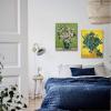 imageWieco Art Irises in Vase Floral Canvas Prints Wall Art by Van Gogh Classic Artwork Famous Oil Paintings Reproduction on Canvas for Bedroom Home Decor 2 Piece Modern Wrapped Giclee Flowers Pictures
