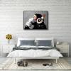imageWieco Art Large Black Framed Monkey With Headphones Banksy Graffiti Art Abstract Canvas Painting for Home Decor Canvas Wall Art for Living Room Decoration Wall Decor ampamp Office Decor