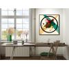 imageWieco Art Large Canvas Prints Wall Art Circles in a Circle 1923 by Wassily Kandinsky Classic Abstract Art Reproductions Canvas Wall Art for Living Room Home Decor Wall Decorations24x24inch60x60cm Black Frame