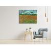 imageWieco Art Large Poppy Field June 1890 Canvas Print of Vincent Van Gogh Wall Art Paintings Reproduction Field Pictures Artwork for Wall Decor and Home Decorations32L x 24W