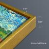 imageWieco Art Large Poppy Field June 1890 Canvas Print of Vincent Van Gogh Wall Art Paintings Reproduction Field Pictures Artwork for Wall Decor and Home Decorations17L x 13W