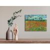 imageWieco Art Large Poppy Field June 1890 Canvas Print of Vincent Van Gogh Wall Art Paintings Reproduction Field Pictures Artwork for Wall Decor and Home Decorations16L x 12W