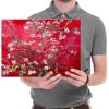 imageWieco Art Large Red Almond Blossom Tree Vincent Van Gogh Paintings Reproduction Canvas Prints Wall Art for Home Decor and Wall Decor Classical Flowers Pictures Artwork16L x 12W