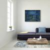 imageWieco Art Starry Night Over the Rhone by Van Gogh Classic Oil Paintings Reproduction Modern Seascape Giclee Canvas Prints Artwork on Canvas Wall Art Ready to Hang for Living Room Home Decorations33L x 25W