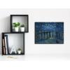 imageWieco Art Starry Night Over the Rhone by Van Gogh Classic Oil Paintings Reproduction Modern Seascape Giclee Canvas Prints Artwork on Canvas Wall Art Ready to Hang for Living Room Home Decorations16L x 12W