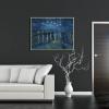 imageWieco Art Starry Night Over the Rhone by Van Gogh Classic Oil Paintings Reproduction Modern Seascape Giclee Canvas Prints Artwork on Canvas Wall Art Ready to Hang for Living Room Home Decorations33L x 25W