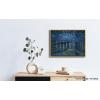 imageWieco Art Starry Night Over the Rhone by Van Gogh Classic Oil Paintings Reproduction Modern Seascape Giclee Canvas Prints Artwork on Canvas Wall Art Ready to Hang for Living Room Home Decorations17L x 13W