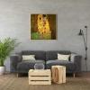 imageWieco Art The Kiss by Gustav Klimt Famous Oil Paintings Reproductions Gallery Wrapped Modern Giclee Canvas Prints Artwork Pictures on Canvas Wall Art for Living Room Bedroom Home Decorations 24x24Brown