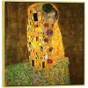 imageWieco Art The Kiss by Gustav Klimt Famous Oil Paintings Reproductions Gallery Wrapped Modern Giclee Canvas Prints Artwork Pictures on Canvas Wall Art for Living Room Bedroom Home Decorations 24x24Brown