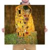 imageWieco Art The Kiss by Gustav Klimt Famous Oil Paintings Reproductions Gallery Wrapped Modern Giclee Canvas Prints Artwork Pictures on Canvas Wall Art for Living Room Bedroom Home Decorations 24x24Brown
