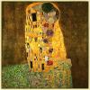 imageWieco Art The Kiss by Gustav Klimt Famous Oil Paintings Reproductions Gallery Wrapped Modern Giclee Canvas Prints Artwork Pictures on Canvas Wall Art for Living Room Bedroom Home Decorations 24x24Brown