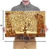 imageWieco Art Tree of Life Large Canvas Prints Wall Art by Gustav Klimt Classical Oil Paintings Love Pictures Decor for Living Room Bedroom Home Decorations Modern Stretched and Framed Giclee Artwork24L x 16W