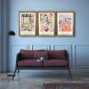 imageWieco Art Virtual Bundles Framed Wall Art by Henri Mattise Abstract Colorful Art Matisse Posters Canvas Prints for Wall and Home Office Decorations Bronze Gold Frame