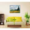 imageWieco Art Wheat Field with Cypresses by Van Gogh Famous Oil Paintings Reproduction Modern Landscape Canvas Prints Artwork Pictures on Canvas Wall Art for Home Office Decorations32L x 24W