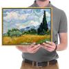 imageWieco Art Wheat Field with Cypresses by Van Gogh Famous Oil Paintings Reproduction Modern Landscape Canvas Prints Artwork Pictures on Canvas Wall Art for Home Office Decorations17L x 13W