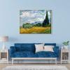 imageWieco Art Wheat Field with Cypresses by Van Gogh Famous Oil Paintings Reproduction Modern Landscape Canvas Prints Artwork Pictures on Canvas Wall Art for Home Office Decorations328L x 247W
