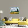 imageWieco Art Wheat Field with Cypresses by Van Gogh Famous Oil Paintings Reproduction Modern Landscape Canvas Prints Artwork Pictures on Canvas Wall Art for Home Office Decorations24L x 20W