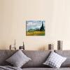 imageWieco Art Wheat Field with Cypresses by Van Gogh Famous Oil Paintings Reproduction Modern Landscape Canvas Prints Artwork Pictures on Canvas Wall Art for Home Office Decorations16L x 12W