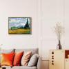 imageWieco Art Wheat Field with Cypresses by Van Gogh Famous Oil Paintings Reproduction Modern Landscape Canvas Prints Artwork Pictures on Canvas Wall Art for Home Office Decorations17L x 13W