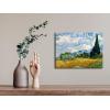 imageWieco Art Wheat Field with Cypresses by Van Gogh Famous Oil Paintings Reproduction Modern Landscape Canvas Prints Artwork Pictures on Canvas Wall Art for Home Office Decorations16L x 12W