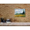 imageWieco Art Wheat Field with Cypresses by Van Gogh Famous Oil Paintings Reproduction Modern Landscape Canvas Prints Artwork Pictures on Canvas Wall Art for Home Office Decorations16L x 12W