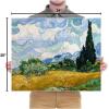 imageWieco Art Wheat Field with Cypresses by Van Gogh Famous Oil Paintings Reproduction Modern Landscape Canvas Prints Artwork Pictures on Canvas Wall Art for Home Office Decorations24L x 20W