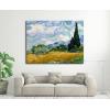 imageWieco Art Wheat Field with Cypresses by Van Gogh Famous Oil Paintings Reproduction Modern Landscape Canvas Prints Artwork Pictures on Canvas Wall Art for Home Office Decorations48L x 36W