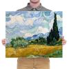 imageWieco Art Wheat Field with Cypresses by Van Gogh Famous Oil Paintings Reproduction Modern Landscape Canvas Prints Artwork Pictures on Canvas Wall Art for Home Office Decorations24L x 20W