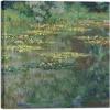 imageWieco Art Canvas Print Wall Art Water Lilies by Claude Monet Impressionism Art Print Picture Artwork for Living Room Bedroom Home Kitchen Decorations 24x24
