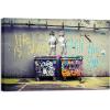 imageWieco Art Gallery Wrapped Canvas Prints Life is Short Chill the Duck Out Banksy Boys Artwork Reproduction Graffiti Poster Print on Canvas Wall Art for Bedroom Home Kitchen Decorations24L x 16W