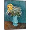 imageWieco Art Glass with Carnations Canvas Prints Wall Art of Van Gogh Famous Floral Oil Paintings Reproduction Classic Flowers Pictures Artwork on for Home Office Decorations Wall DecorLilac