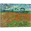 imageWieco Art Large Poppy Field June 1890 Canvas Print of Vincent Van Gogh Wall Art Paintings Reproduction Field Pictures Artwork for Wall Decor and Home Decorations16L x 12W