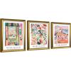 imageWieco Art Virtual Bundles Framed Wall Art by Henri Mattise Open Window Collioure Woman Beside the Water View of Collioure 1905